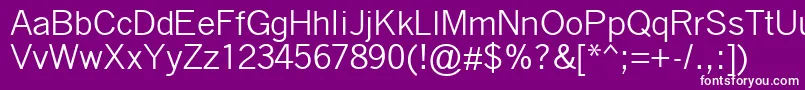 fuente QuicktypeIi – Fuentes Blancas Sobre Fondo Morado