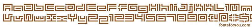 Шрифт BmTubeA10 – коричневые шрифты на белом фоне