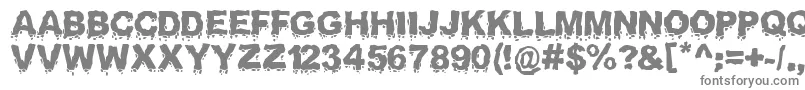 Landslide Font – Gray Fonts on White Background