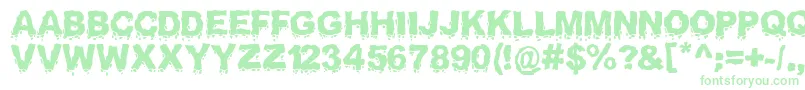 Landslide Font – Green Fonts on White Background