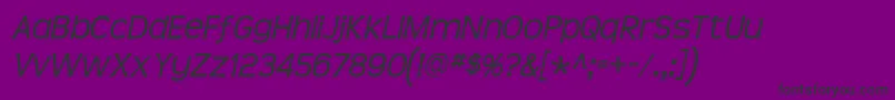 TeenIt Font – Black Fonts on Purple Background