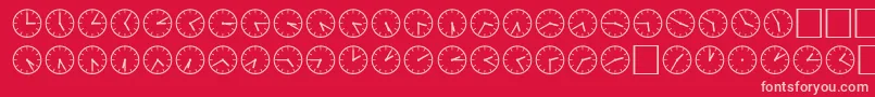 fuente SpUhr2Db – Fuentes Rosadas Sobre Fondo Rojo