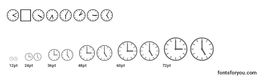 Tamaños de fuente SpUhr2Db