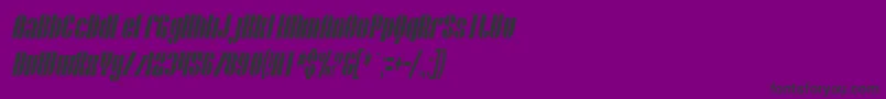 SfBaroquesqueExtendedOblique Font – Black Fonts on Purple Background