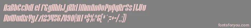 SfBaroquesqueExtendedOblique Font – Pink Fonts on Gray Background