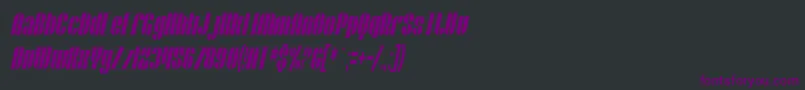 SfBaroquesqueExtendedOblique Font – Purple Fonts on Black Background