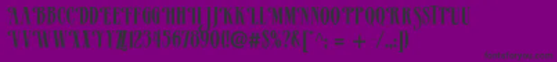 Verve-fontti – mustat fontit violetilla taustalla