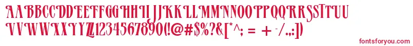 Verve Font – Red Fonts on White Background