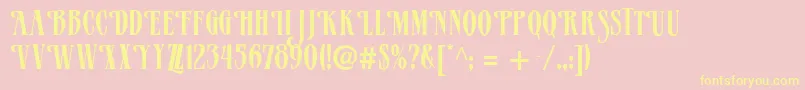 fuente Verve – Fuentes Amarillas Sobre Fondo Rosa