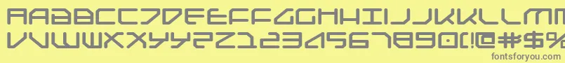 FederapolisExpandedBold Font – Gray Fonts on Yellow Background