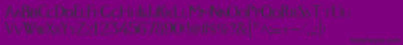 Foxtrotmedium Font – Black Fonts on Purple Background