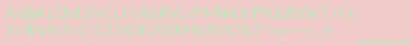 Foxtrotmedium Font – Green Fonts on Pink Background