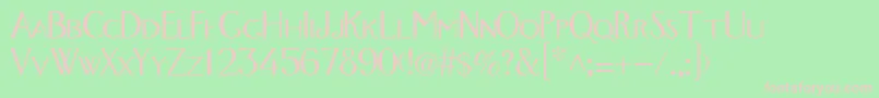Foxtrotmedium Font – Pink Fonts on Green Background