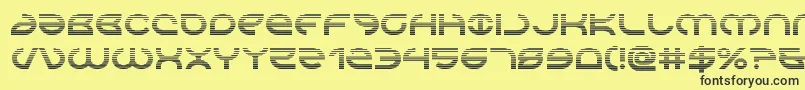 Aetherfoxgrad Font – Black Fonts on Yellow Background