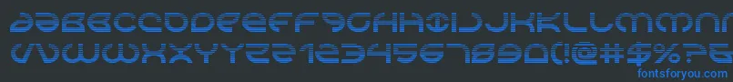 Aetherfoxgrad Font – Blue Fonts on Black Background