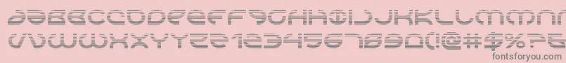 Aetherfoxgrad Font – Gray Fonts on Pink Background