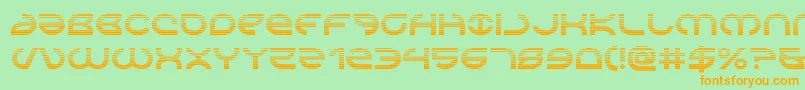 Aetherfoxgrad Font – Orange Fonts on Green Background