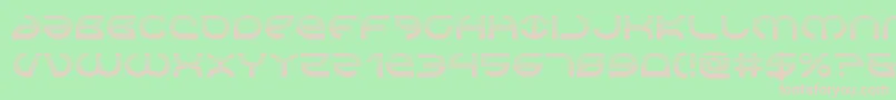 Aetherfoxgrad Font – Pink Fonts on Green Background