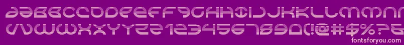 Aetherfoxgrad Font – Pink Fonts on Purple Background