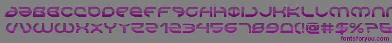 Aetherfoxgrad-Schriftart – Violette Schriften auf grauem Hintergrund