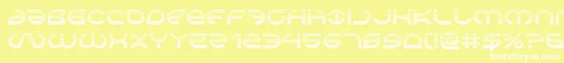 Aetherfoxgrad Font – White Fonts on Yellow Background