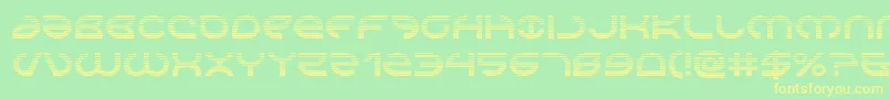 Aetherfoxgrad Font – Yellow Fonts on Green Background