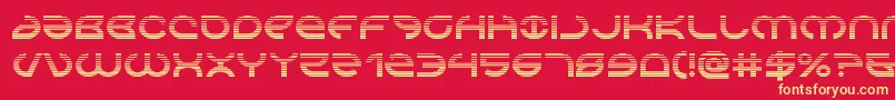 Police Aetherfoxgrad – polices jaunes sur fond rouge