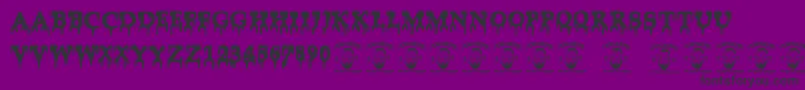 Cocaine Font – Black Fonts on Purple Background