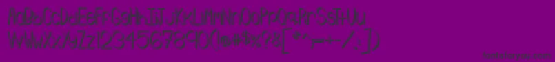 Emmy3D Font – Black Fonts on Purple Background