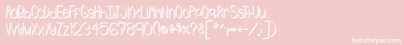 Emmy3D Font – White Fonts on Pink Background