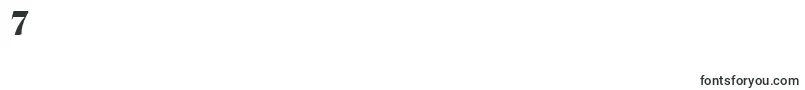 Quantasextrabold Font – Fonts for Digit 7