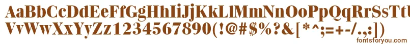 Quantasextrabold-fontti – ruskeat fontit