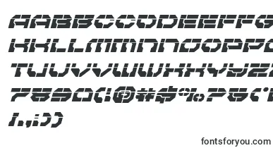Pulsarclasslaserital font – flat Fonts
