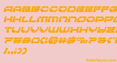 Pulsarclasslaserital font – Orange Fonts On Pink Background