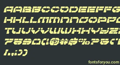 Pulsarclasslaserital font – Yellow Fonts On Black Background