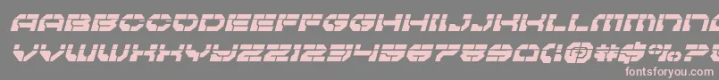 Pulsarclasslaserital Font – Pink Fonts on Gray Background