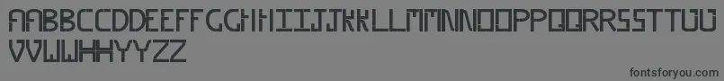 Piped-fontti – mustat fontit harmaalla taustalla