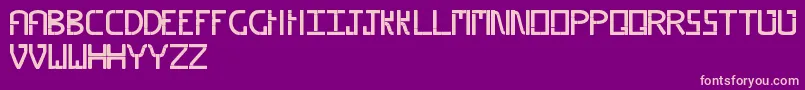 Piped Font – Pink Fonts on Purple Background