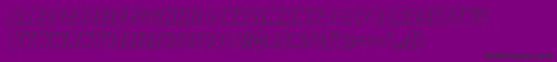 fuente Shablagoooutital – Fuentes Negras Sobre Fondo Morado