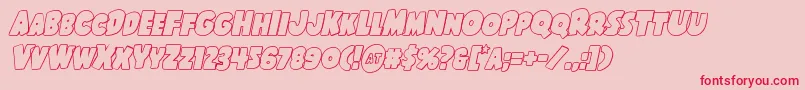 Shablagoooutital Font – Red Fonts on Pink Background
