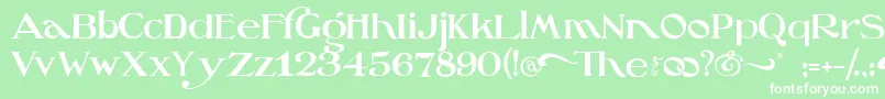 OzswizardScarecrow Font – White Fonts on Green Background
