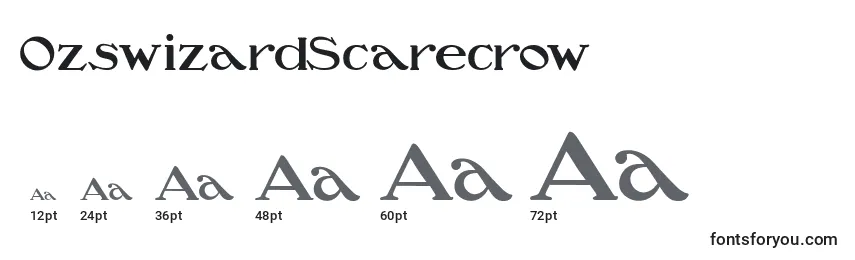 OzswizardScarecrow Font Sizes
