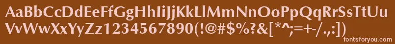 More about OptimumBold Font OptimumBold Font – Pink Fonts on Brown Background