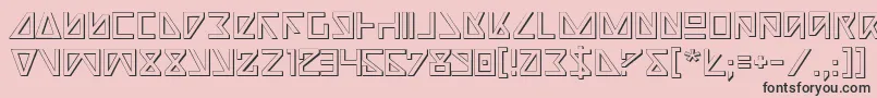 NickTurbo3D Font – Black Fonts on Pink Background