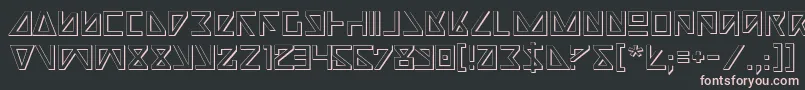 NickTurbo3D Font – Pink Fonts on Black Background