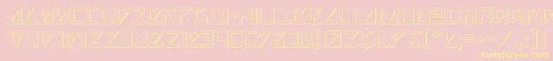 NickTurbo3D Font – Yellow Fonts on Pink Background