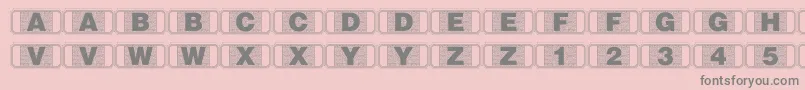 Stagtickets Font – Gray Fonts on Pink Background