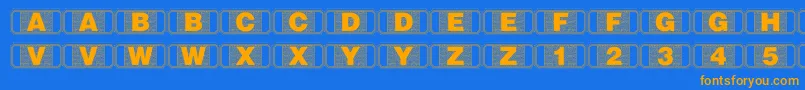 Подробнее о шрифте Stagtickets Шрифт Stagtickets – оранжевые шрифты на синем фоне