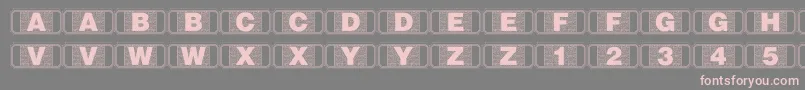 Stagtickets-Schriftart – Rosa Schriften auf grauem Hintergrund