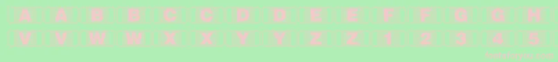 Stagtickets Font – Pink Fonts on Green Background